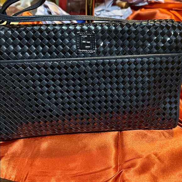 Fendi, mama baguette, black woven leather bag - Picture 1 of 7
